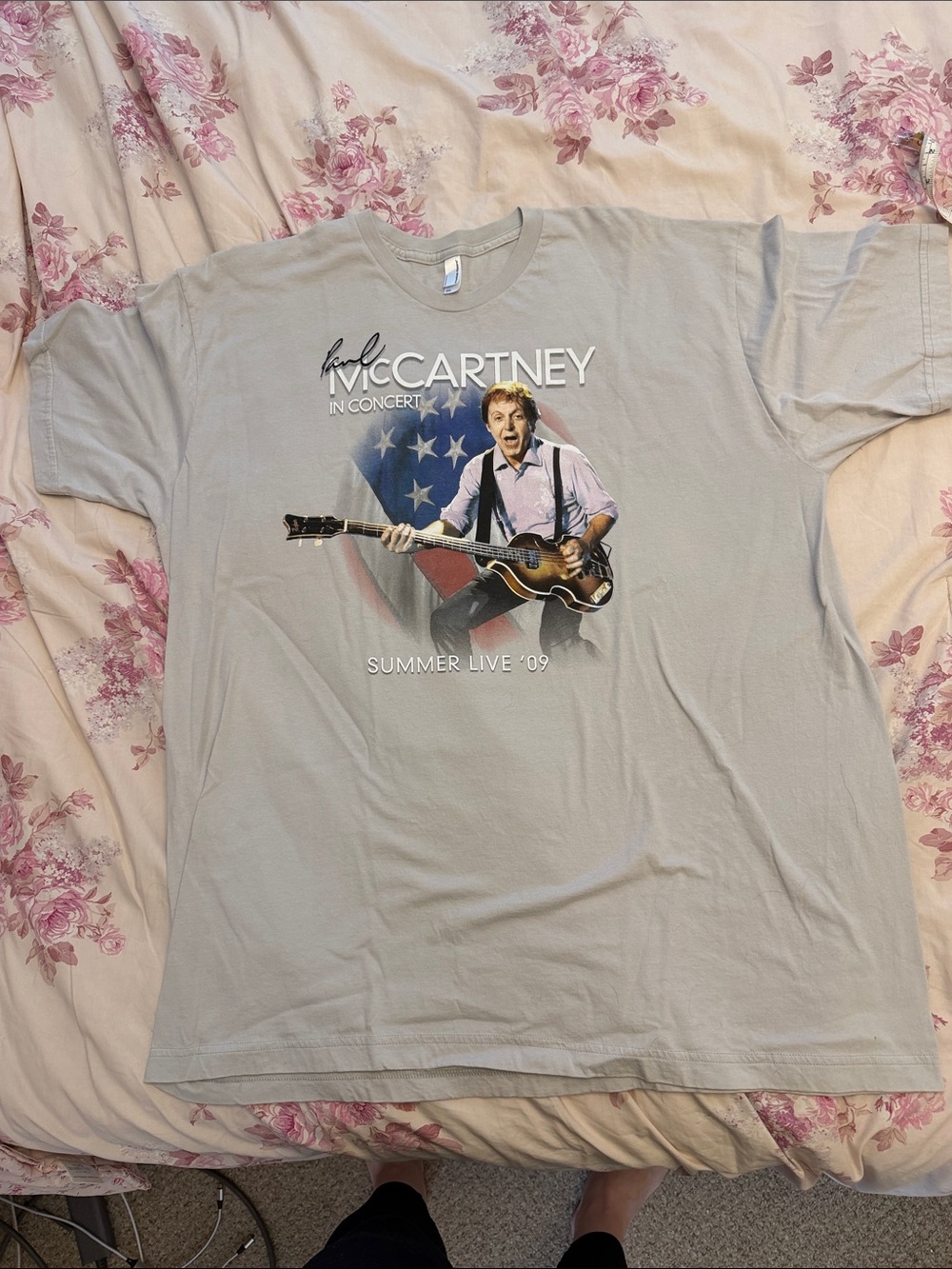 American Apparel Light Gray Paul McCartney Summer Live '09 Graphic Tee